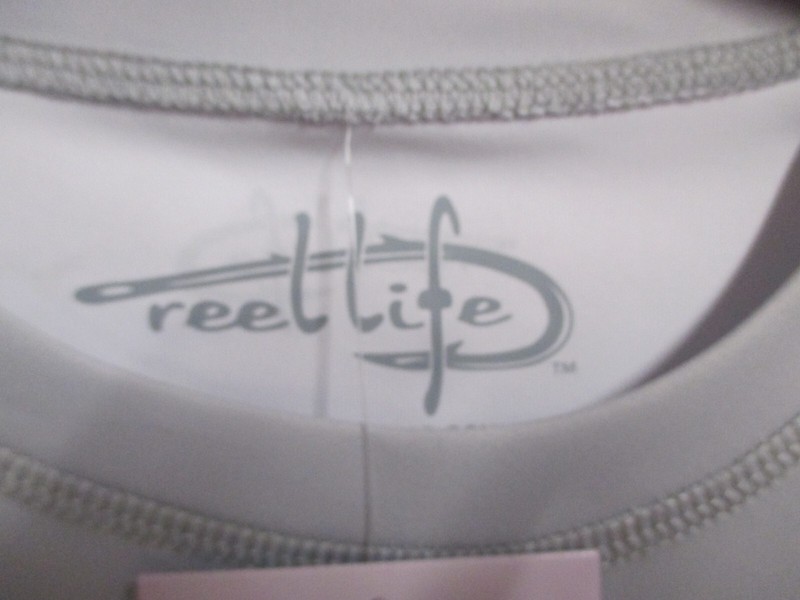 REEL LIFE MENS UPF 50 LONG SLEEVE TOP (XL) NWT GLACIER GRAY BREATHABLE & SOFT! gallery