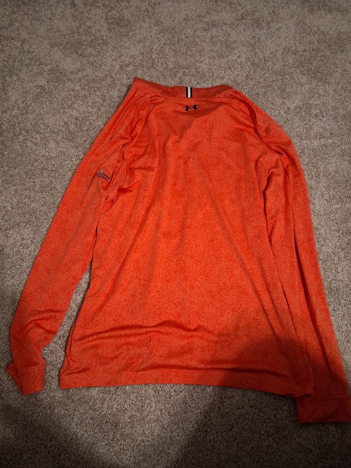 Under Armour Men's Cedar Creek Golf Quarter Zip Size Large Salmon gallery
