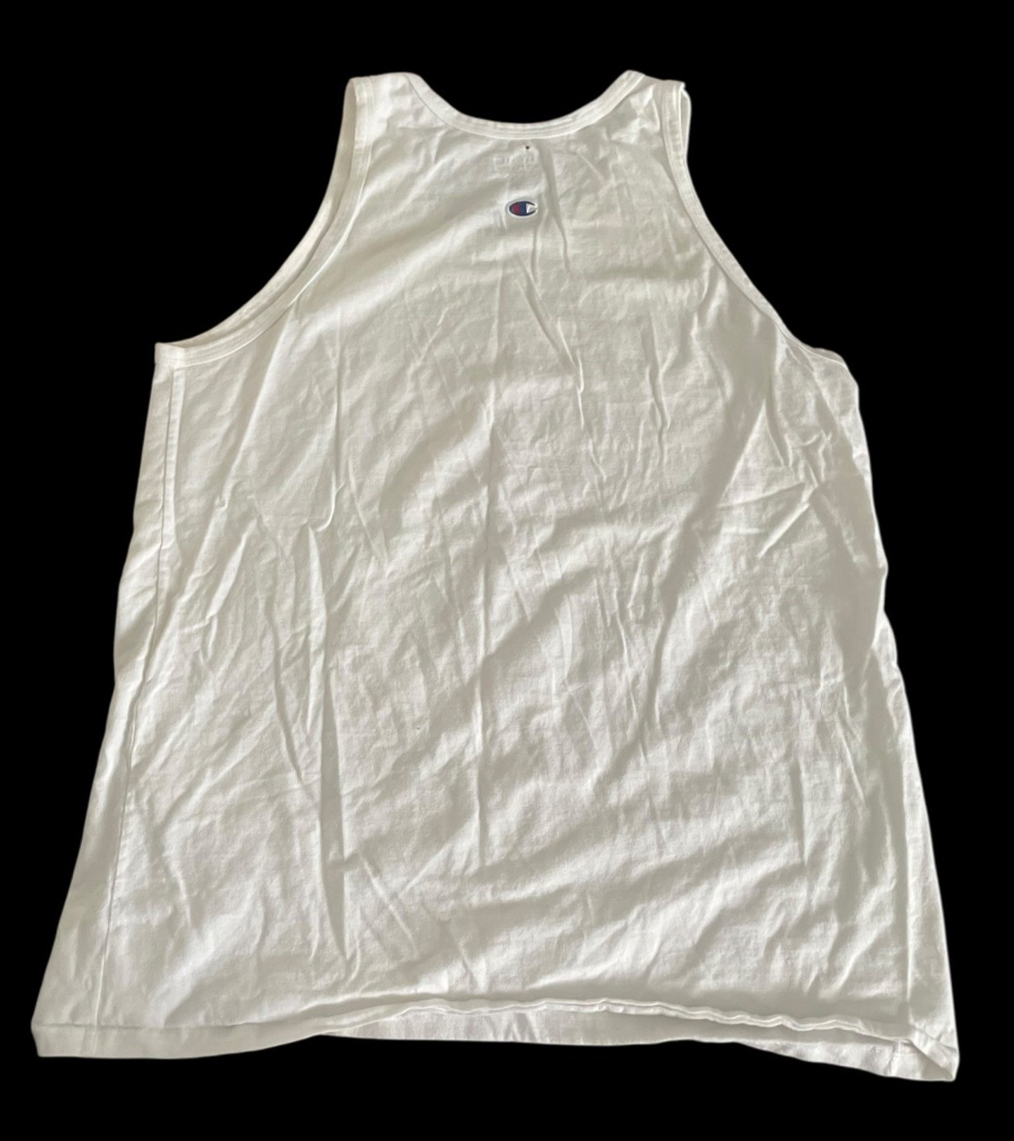 Champion Men's Classic Screen Print Script Jersey Tank White Size Large gallery
