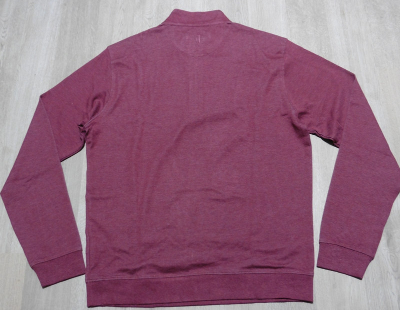 Johnnie-O Men's Medium Golf Sully 1/4 Zip Pullover Sweater Port Red LS gallery