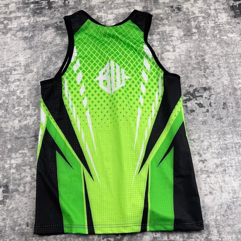 Breedwell Men Small Neon Green Black Sublimated Jersey Breathable Rave Techwear gallery