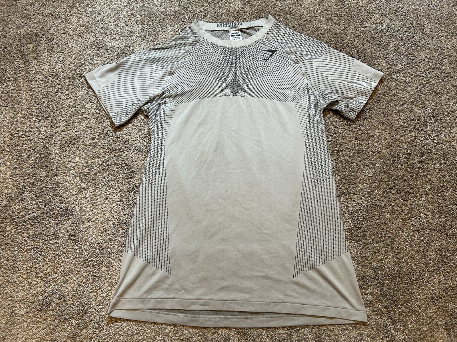 Gymshark Shirt Men M Light Gray/Onyx Gray Apex Seamless T-Shirt SS A1A8T-GBHW gallery