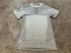 Gymshark Shirt Men M Light Gray/Onyx Gray Apex Seamless T-Shirt SS A1A8T-GBHW