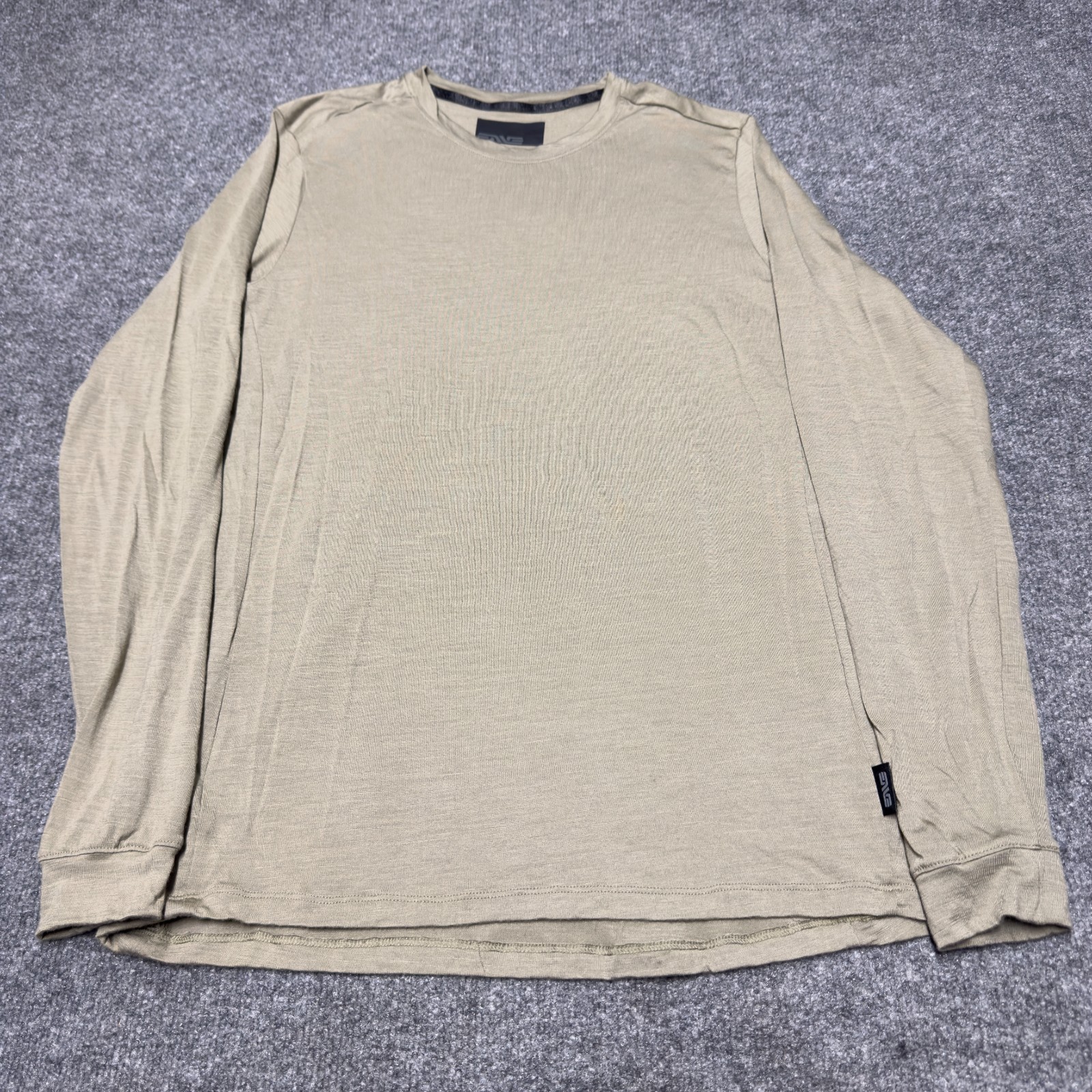 Enve Composites Base Layer Wool Tencel Nylon Long Sleeve Shirt Men Medium Brown gallery