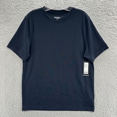 Rhone T Shirt Mens Medium M Blue Short Sleeve Gym Travel Waffle Tech Tee Shirt