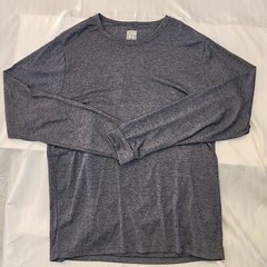 32 Degrees Heat Mens Gray Long-Sleeve Crew Neck Shirt L