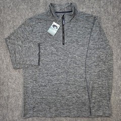 NWT Costa Mens XXL Off The Grid 1/4 Quarter Zip Black Heather Pullover