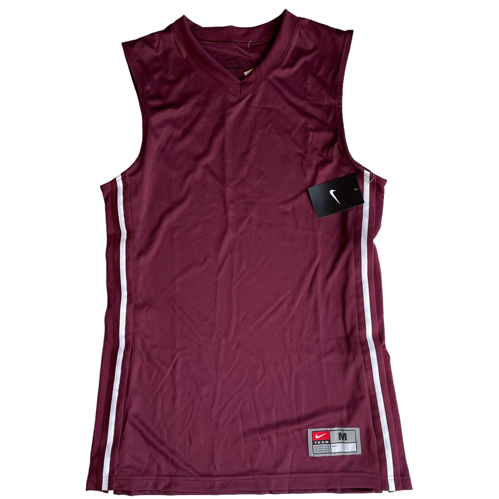 Nike Base Line Basketball Practice Jersey Men's Medium Maroon 509144 NWT gallery