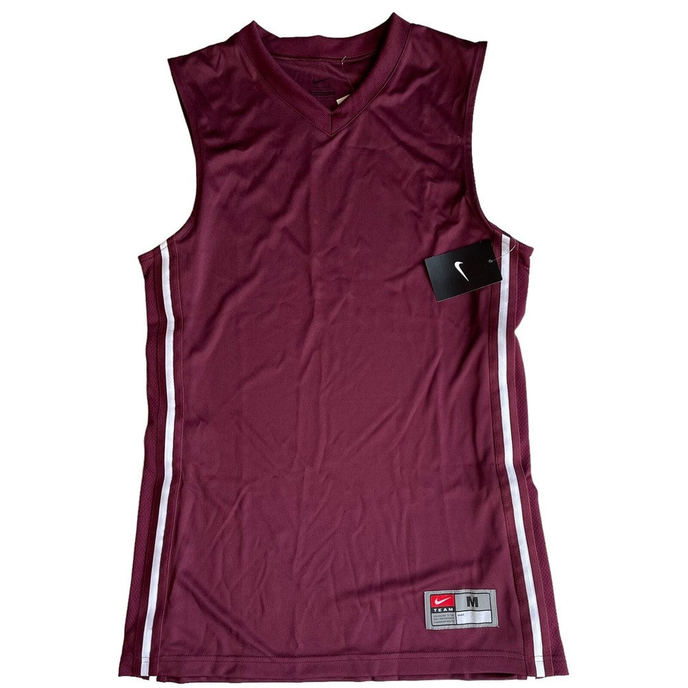 Nike Base Line Basketball Practice Jersey Men's Medium Maroon 509144 NWT
