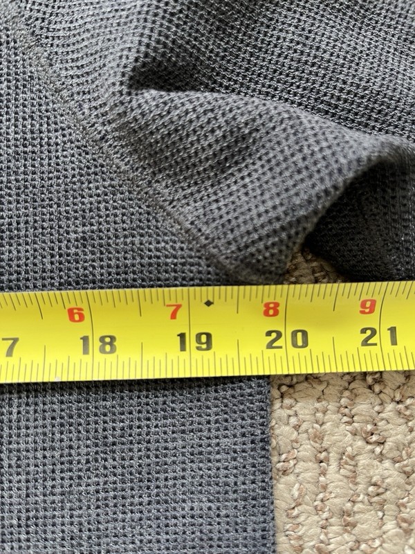 Rabbit Running EZ Pullover Crewneck Men’s S Lightweight Logo Gray Waffle Thermal gallery
