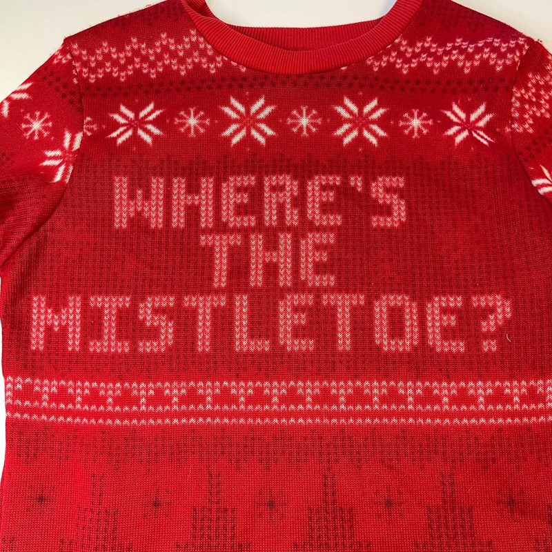 Mad Engine Where's the Mistletoe Sweatshirt, M gallery