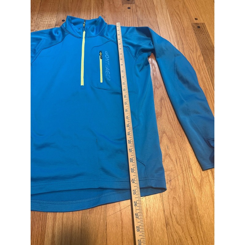 Bontrager Evoke Thermal Cycling Jersey Men's M/L Blue Profila Half Zip Pocket gallery