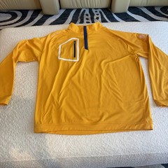 Peter Millar 1/4 Zip Pullover Mens L Orange Performance Stretch Golf
