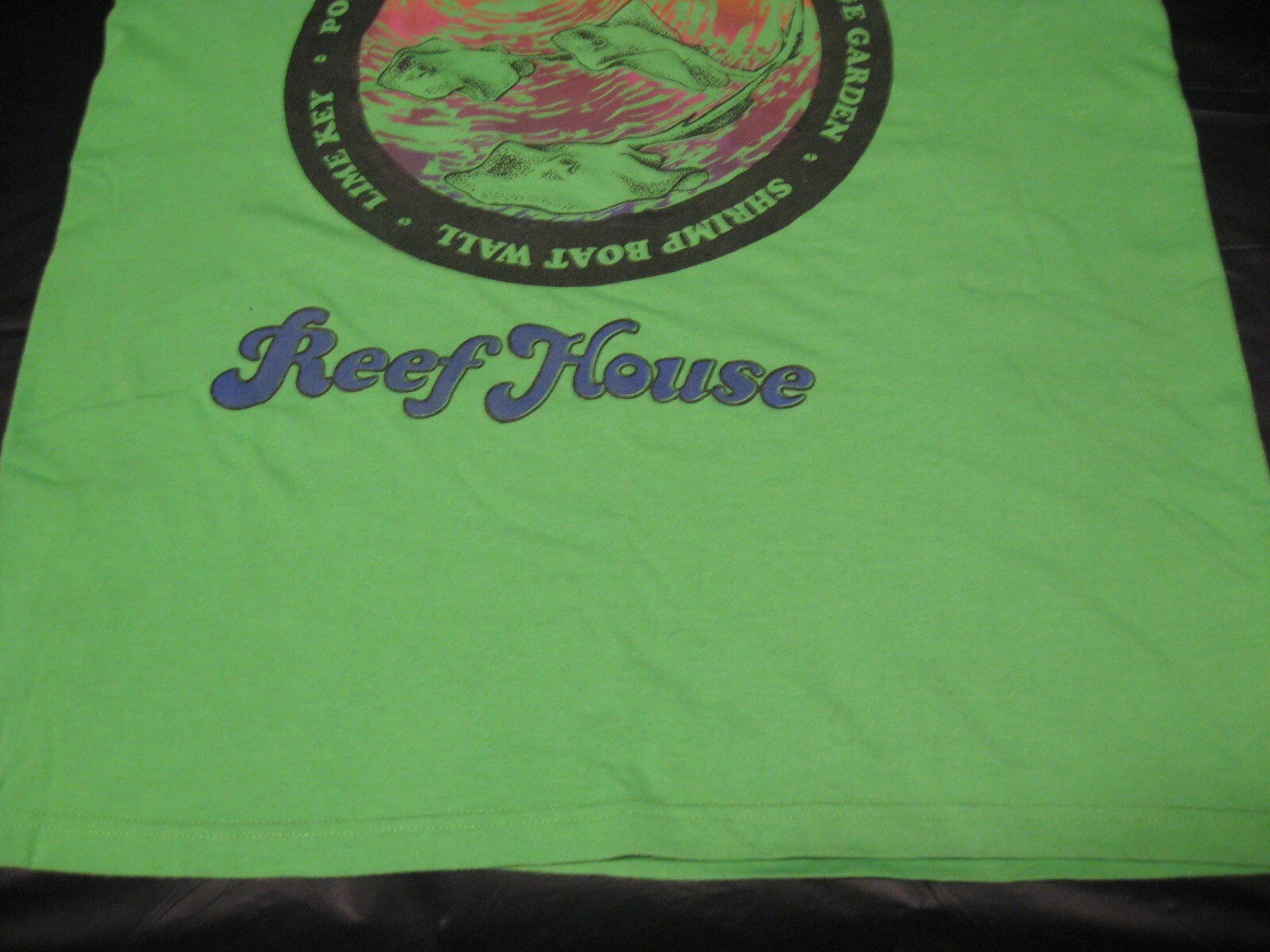 BODY GLOVE Reef House Resort Roatan Bay Island Honduras Adult XL Green Tank Top gallery