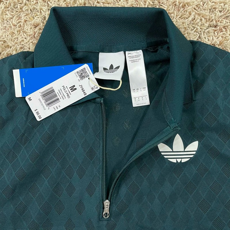Adidas Men’s Tennis Pro Climacool+ FreeLift Polo Shirt Teal Green JY4848, Size M gallery
