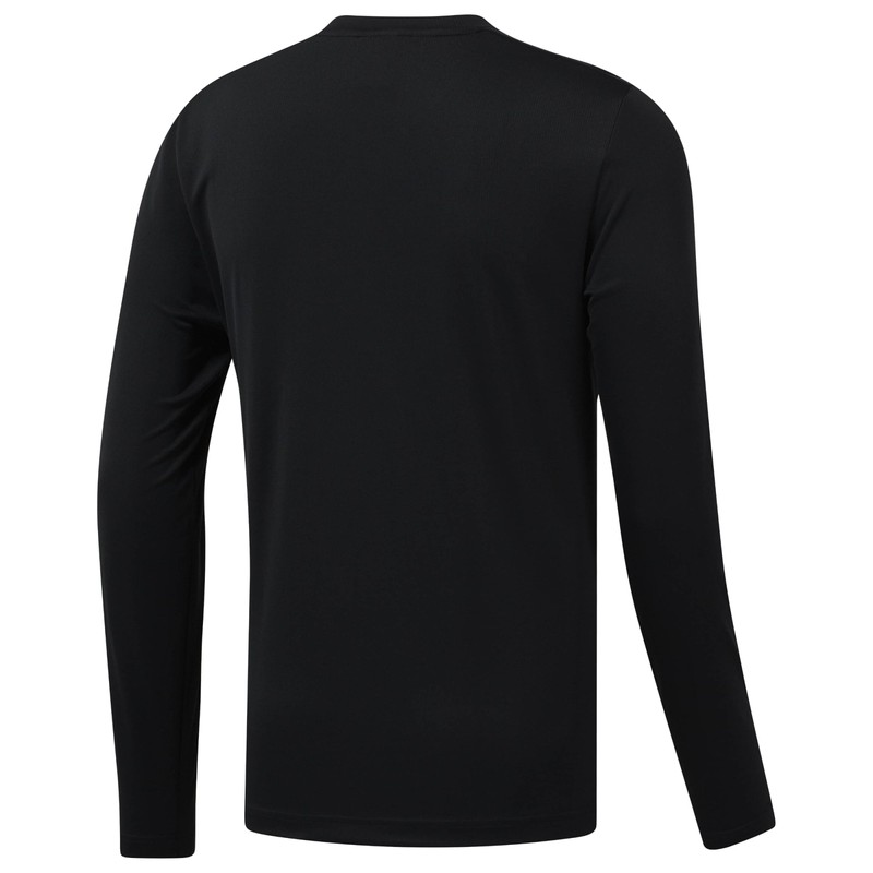 Reebok Men's Black Classic Color Block Graphic Long Sleeve T-Shirt - Black - L gallery