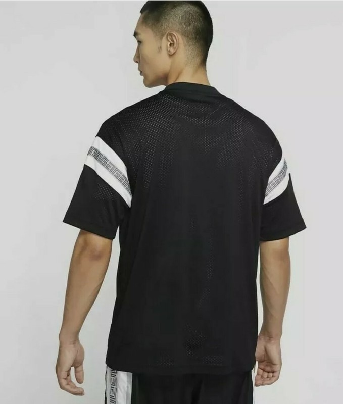 Nike Giannis Short Sleeve NBA Basketball Shirt Black White Size Large CK6296-010 gallery