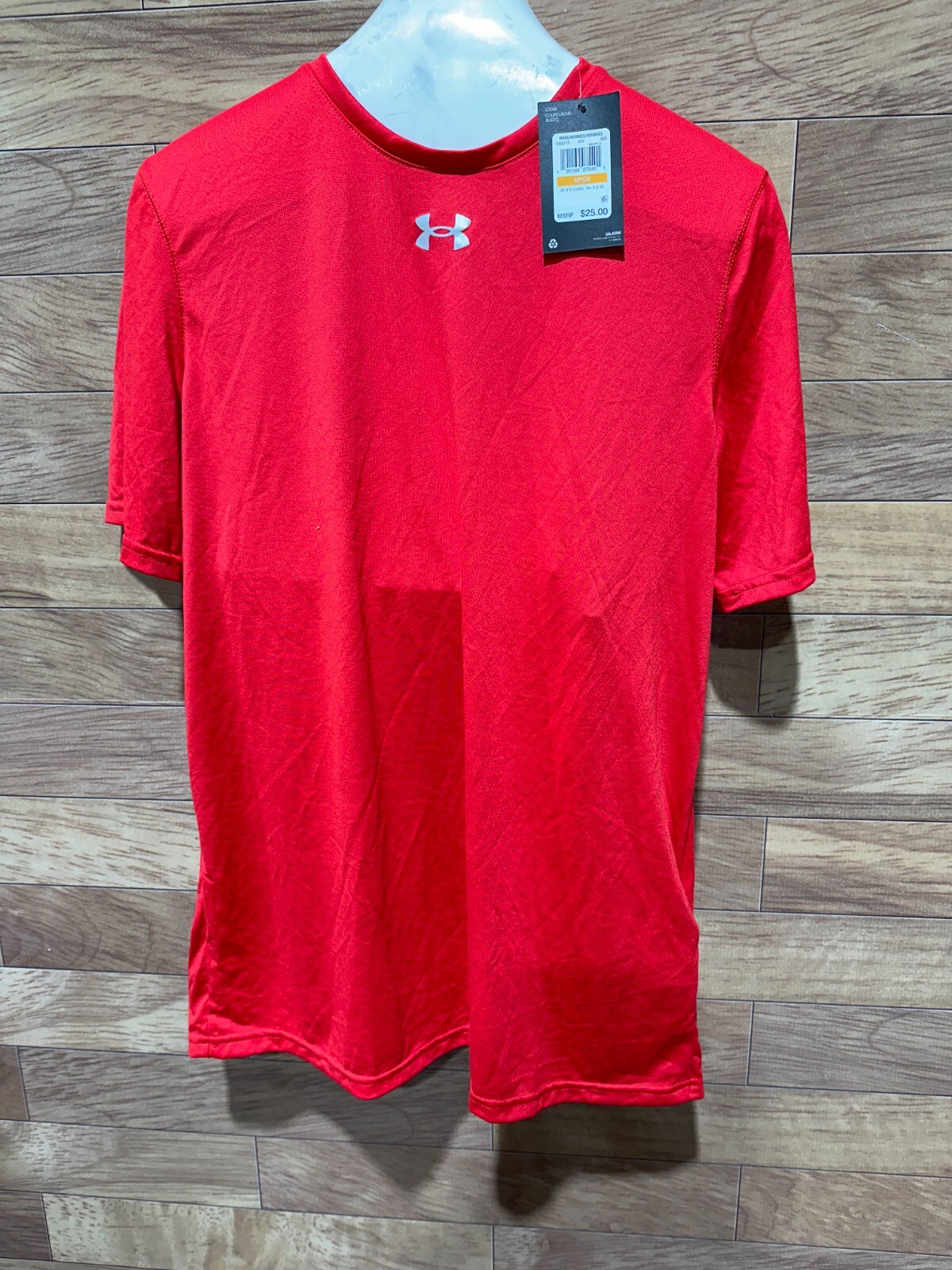NWT MEN'S UNDER ARMOUR SHORT SLEEVE LOCKER TSHIRT 1305775-600 Red gallery