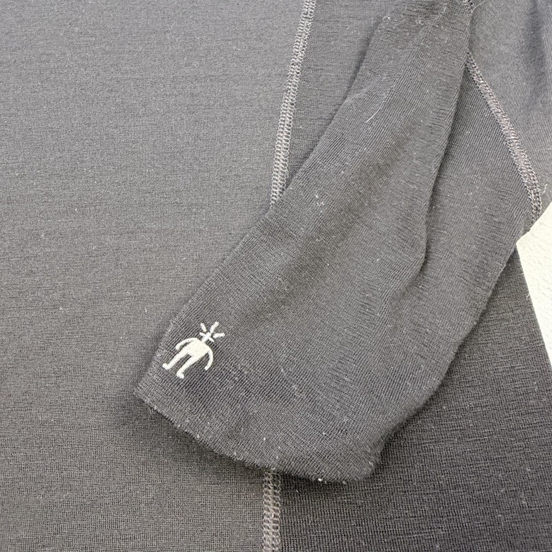Smartwool Shirt Mens Medium Black 100% Merino Wool Long Sleeve Base Layer Hiking gallery