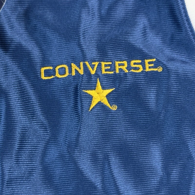 VTG 90s Converse All Star Basketball Jersey Medium Blue NWT Made In USA gallery