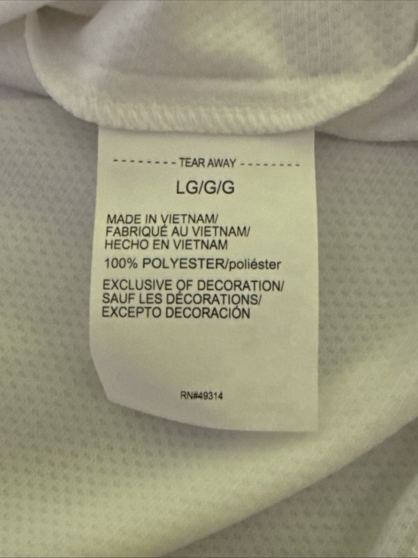 Under Armour Pullover Mens Large White LPGA UPF 50 1/4 Zip UM1223 gallery