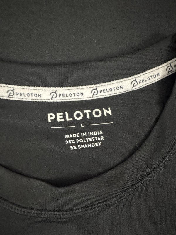 Peloton Black Short Sleeve Performance T-Shirt Mens Large gallery