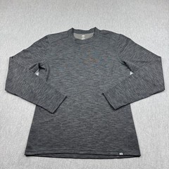 REI Co-Op Shirt Mens Small Gray Midweight Long-Sleeve Base Layer Hiking Trail