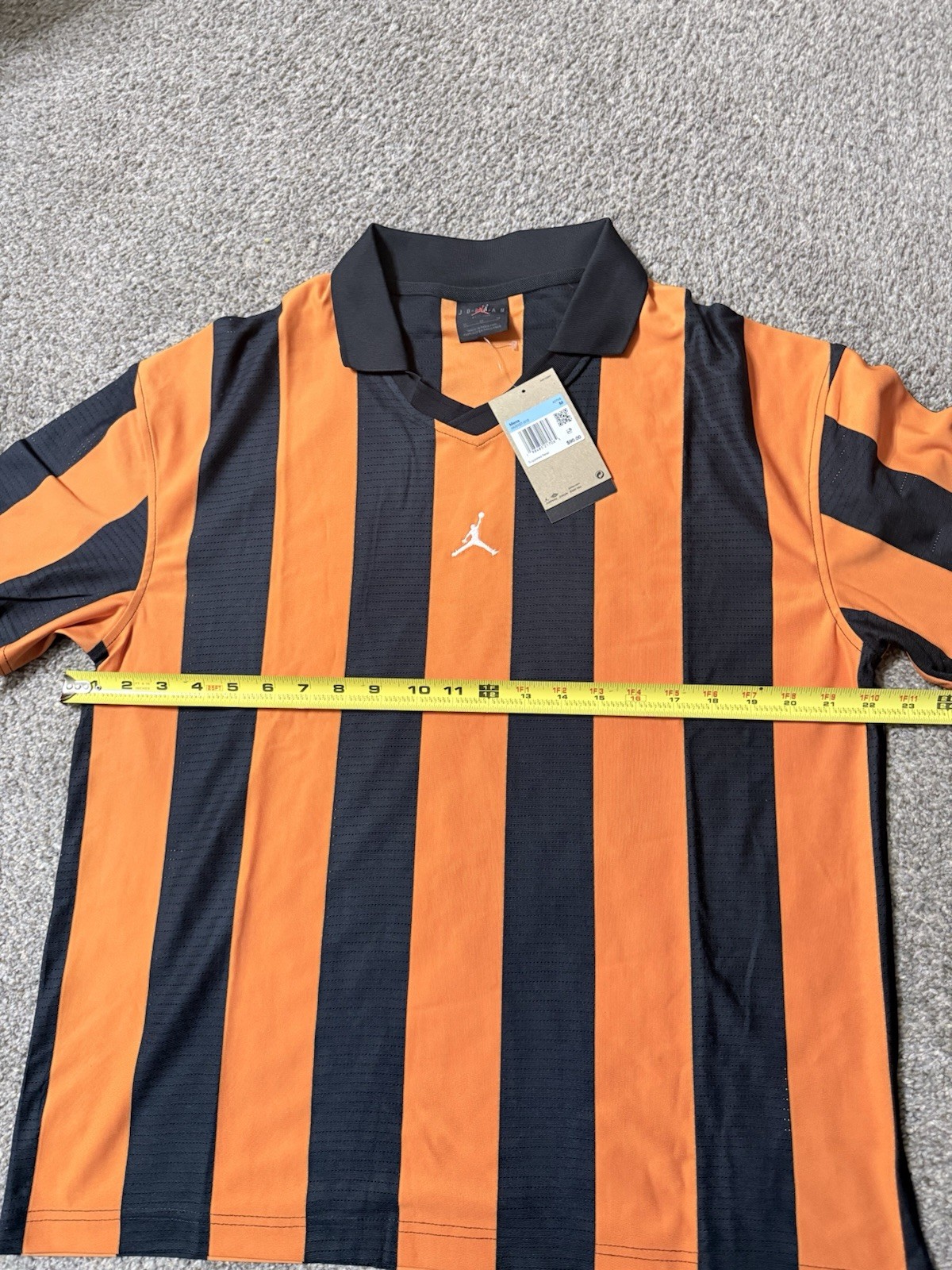 Men Nike Jordan Brooklyn Collegiate Goalie Orange Shirt HV0107-010 Size Medium gallery