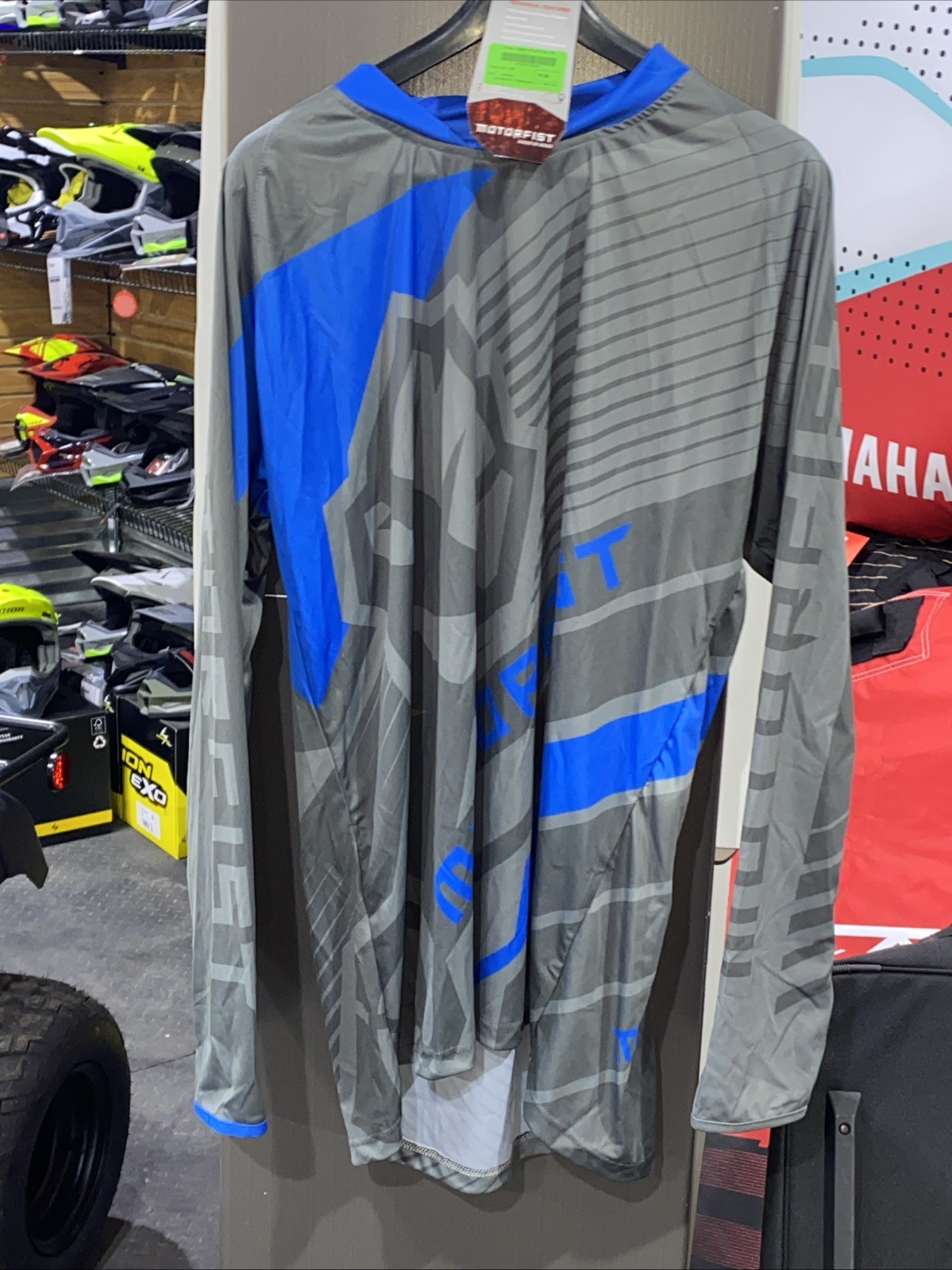 MotorFist Speed Jersey Blue/Gray Long Sleeve Shirt SIZE 3XL 20906-3024 gallery