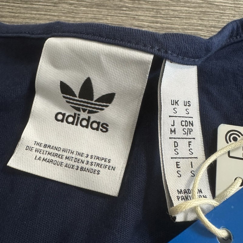 Adidas Essentials Men’s Tank Top Size S Blue Muscle Shirt Embroidered Logo gallery