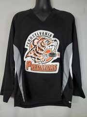 Pennsylvania Predators Jersey Men’s Size Large hockey Huge Embroidery Logo Vtg