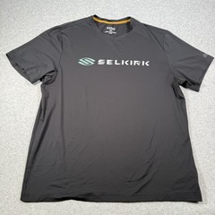 Rhone x Selkirk Pickleball T Shirt Black Short Sleeve XL