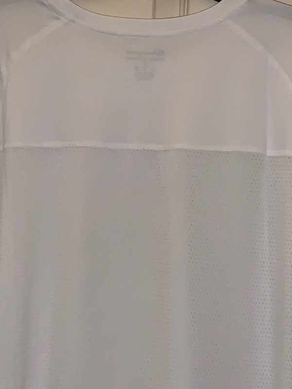 NWT Champion Active Water/Wind Resistant Active Men's White S/S Mesh T-shirt gallery