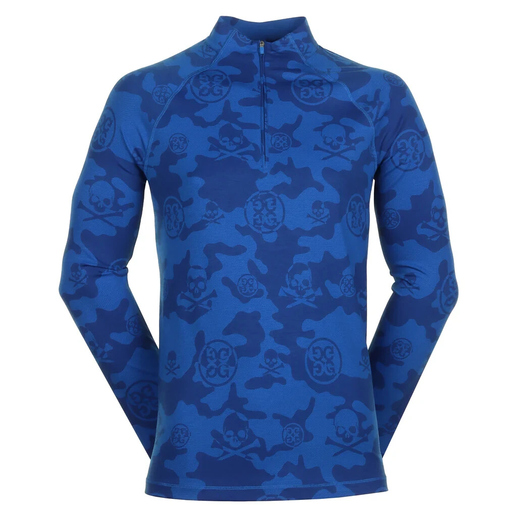 G/Fore Exploded Icon Camo Luxe Surf Blue 1/4 Zip Mens Medium Large or XL NEW NWT gallery