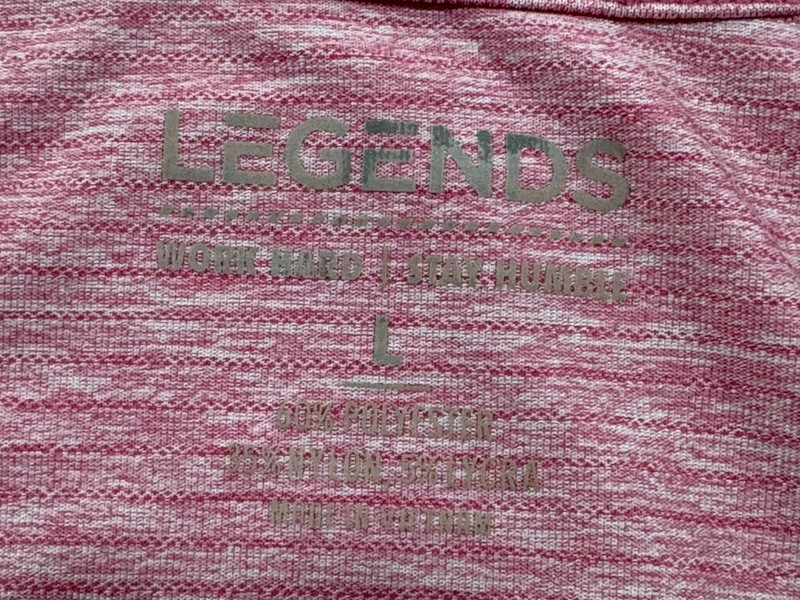 LEGENDS Tank Top Shirt Mens Pink Sleeveless Activewear Workout Gym Sports Sz L gallery