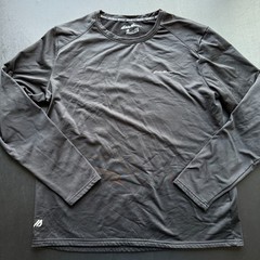 Eddie Bauer FreeDry Motion Shirt Mens L Black Performance Long Sleeve Crew Neck