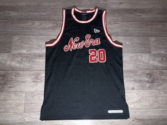 New Era men’s sports basketball #20 mesh hip hop wear style jersey shirt size L