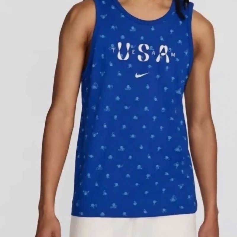 New Nike Team USA Olympic Club Tank Top Vest Blue FN0879 Men’s L gallery