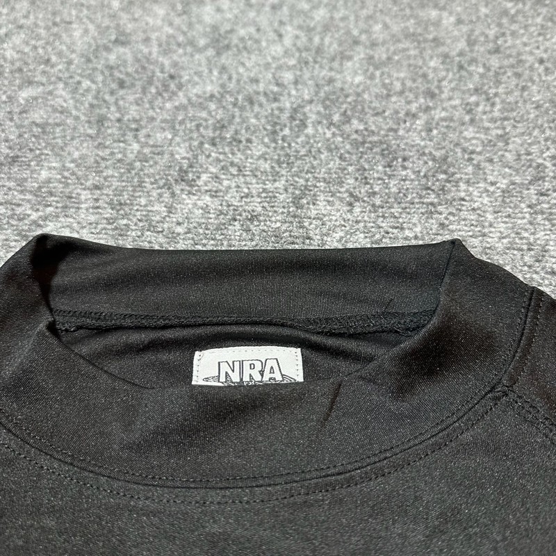 NRA ILA Shirt Mens Large Black Camo Trim Pullover Raglan Long Sleeve Outdoors gallery
