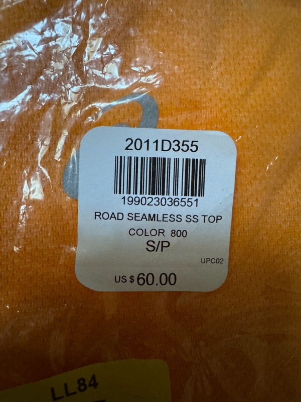 NWT ASICS Road Seamless SS Top Men's Small Orange Short Sleeve Running Shirt gallery