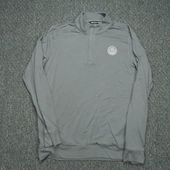 Travis Mathew Pullover Mens Large Gray Newport Quarter Zip Stretch Lightweight
