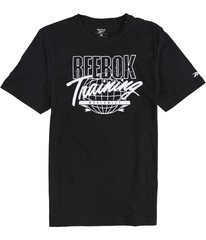 Reebok Mens Training Worldwide Graphic T-Shirt, Black, Medium