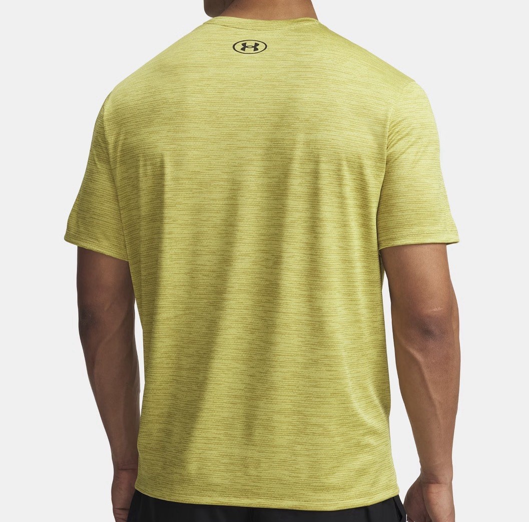 NEW Under Armour Tech Vent Short Sleeve Mens Shirt Yellow Shade Loose Fit 2XL gallery