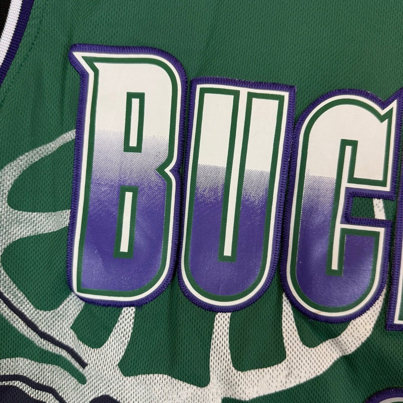 Adidas Milwaukee Bucks 34 Ray Allen Basketball Jersey Hardwood Classics M +2" gallery