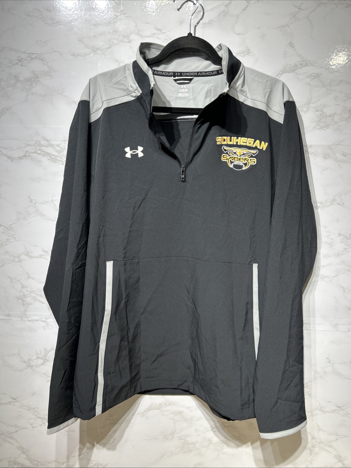 Under Armour Motivate 3.0 Long Sleeve Black/ Grey Athletic Fit 1389611 Sz Large gallery