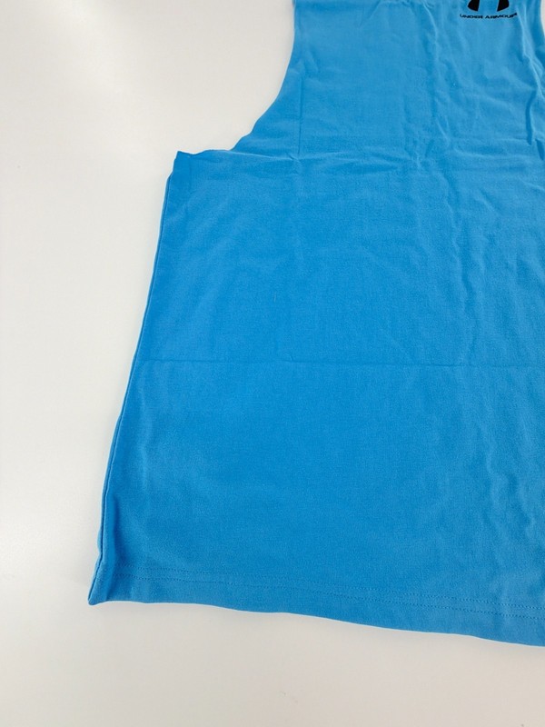 Under Armour Loose Fit Sleeveless Cut Off Tank Top 1329286-452 Mens Size Small S gallery
