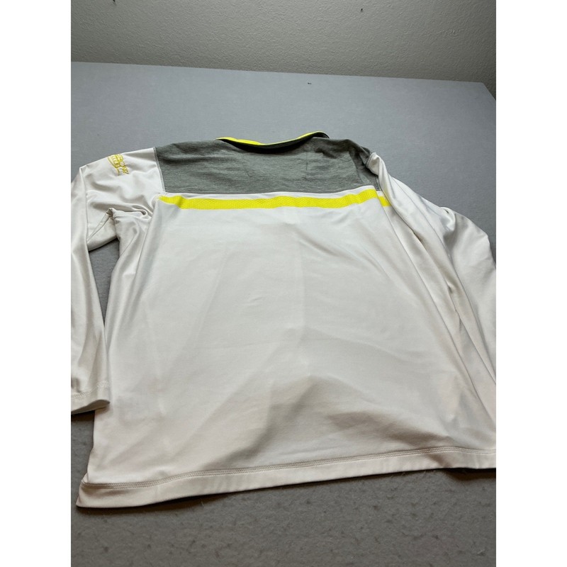 Performance 1/4 Zip Pullover Neon Colorblock Athletic Top XL Active gallery