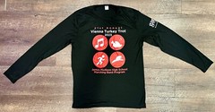 2023 Vienna Turkey Trot 5k 10k Run Race Men’s Black Long Sleeve T-Shirt Medium M
