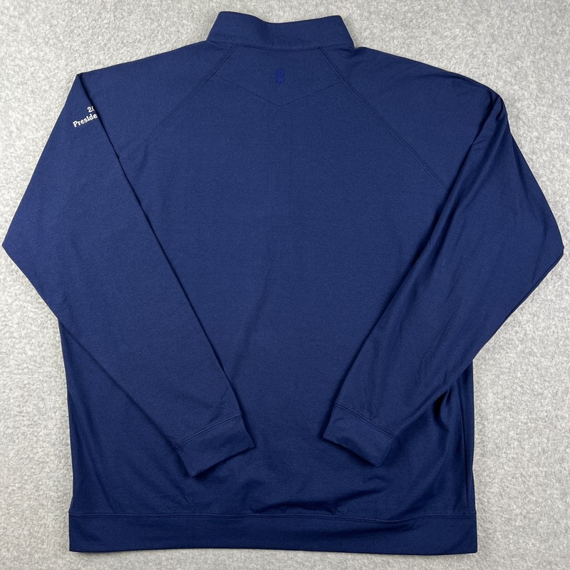 NEW Holderness & Bourne Westland Pullover Quarter Zip Golf Stretch XL Mens Blue gallery
