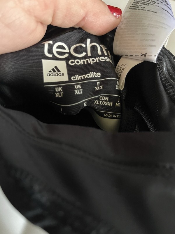 NWT Set 2 Adidas Techfit Men's Padded Compression Arm Elbow Sleeve Black White gallery